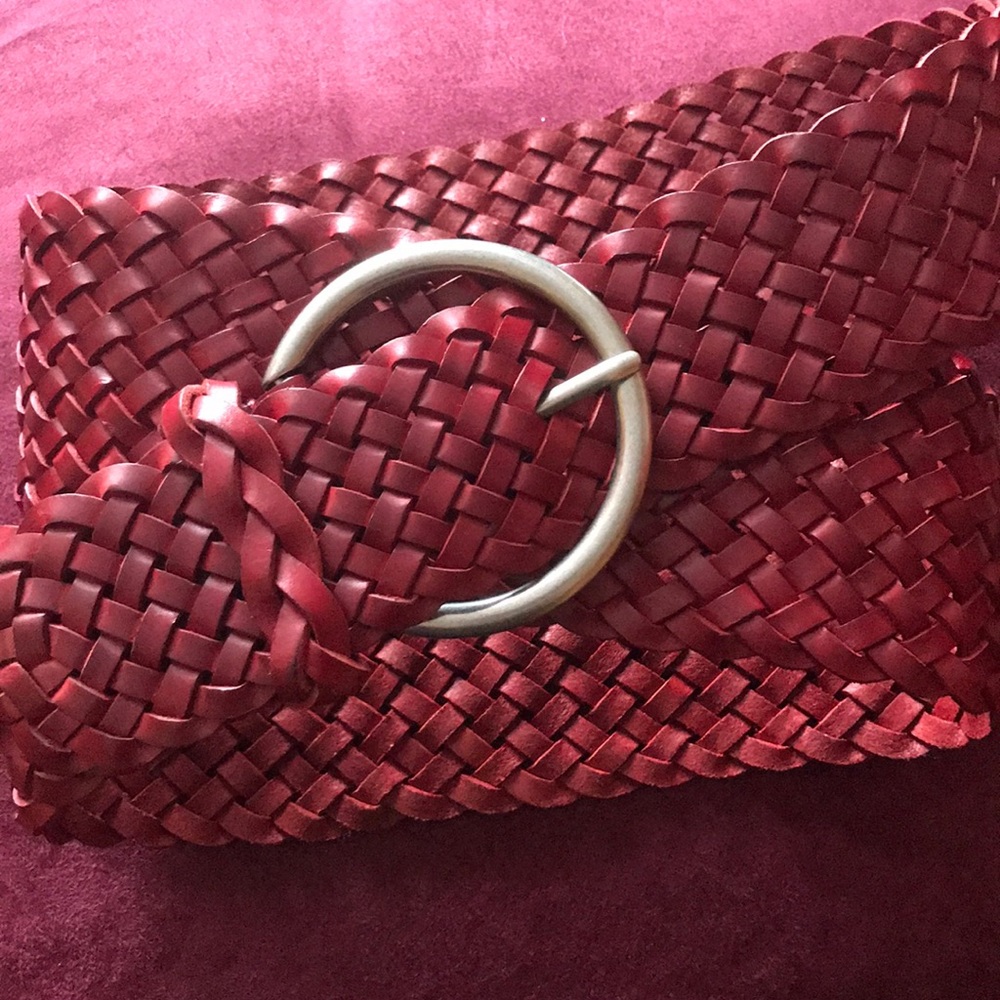 Wide Braided Belt